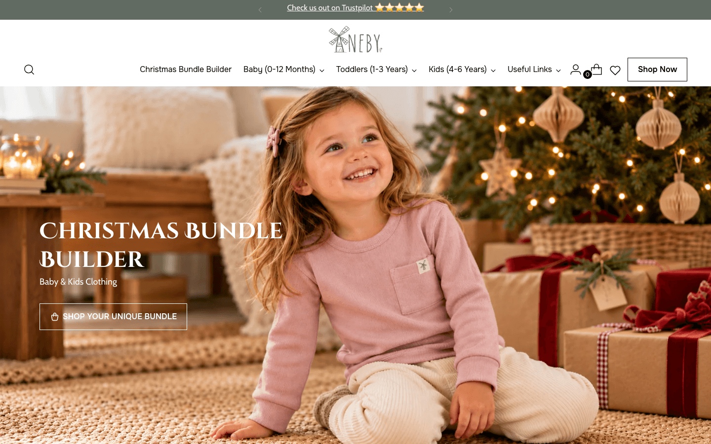 Verified live storefront: Aneby Childrenswear