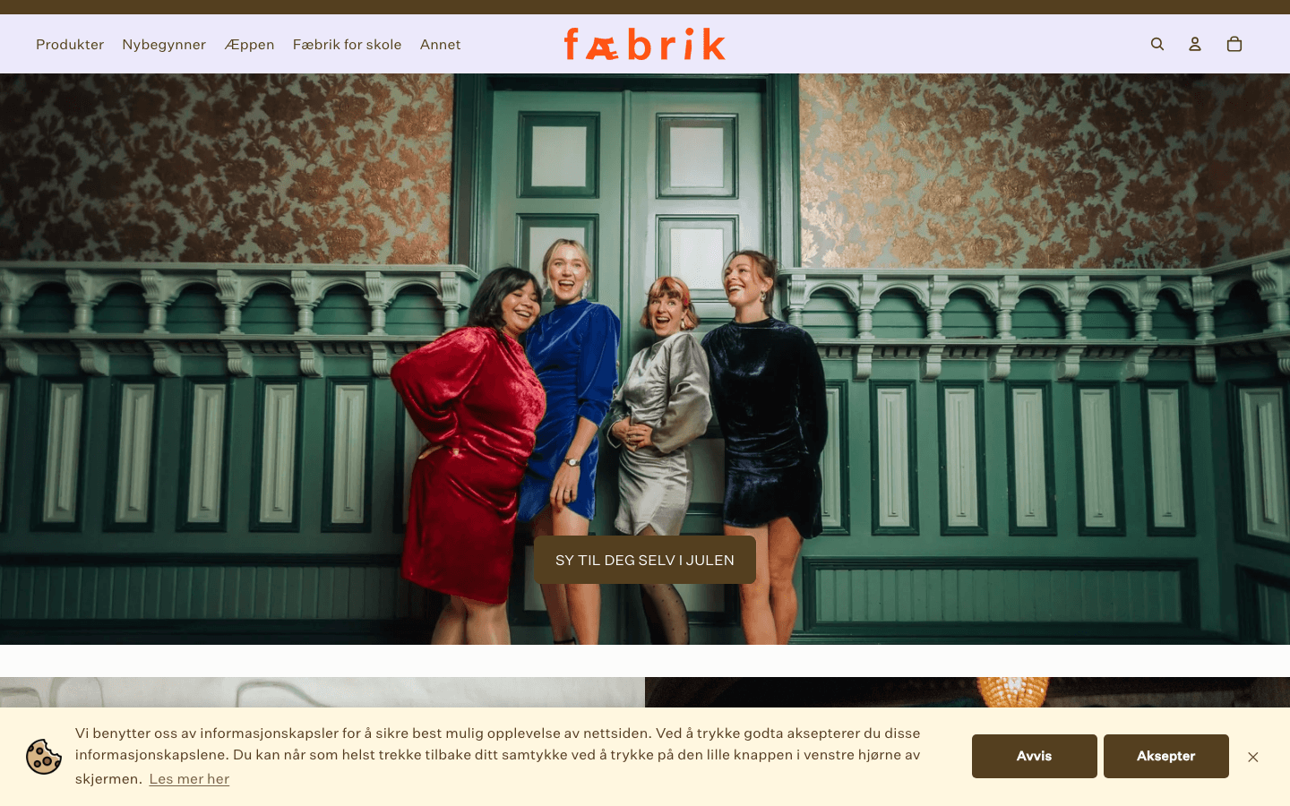 Verified live storefront: Fæbrik