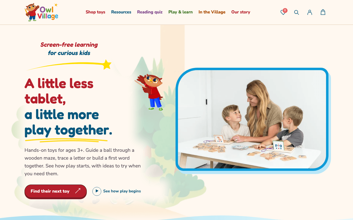 Verified live storefront: Owl Village (Hulats)