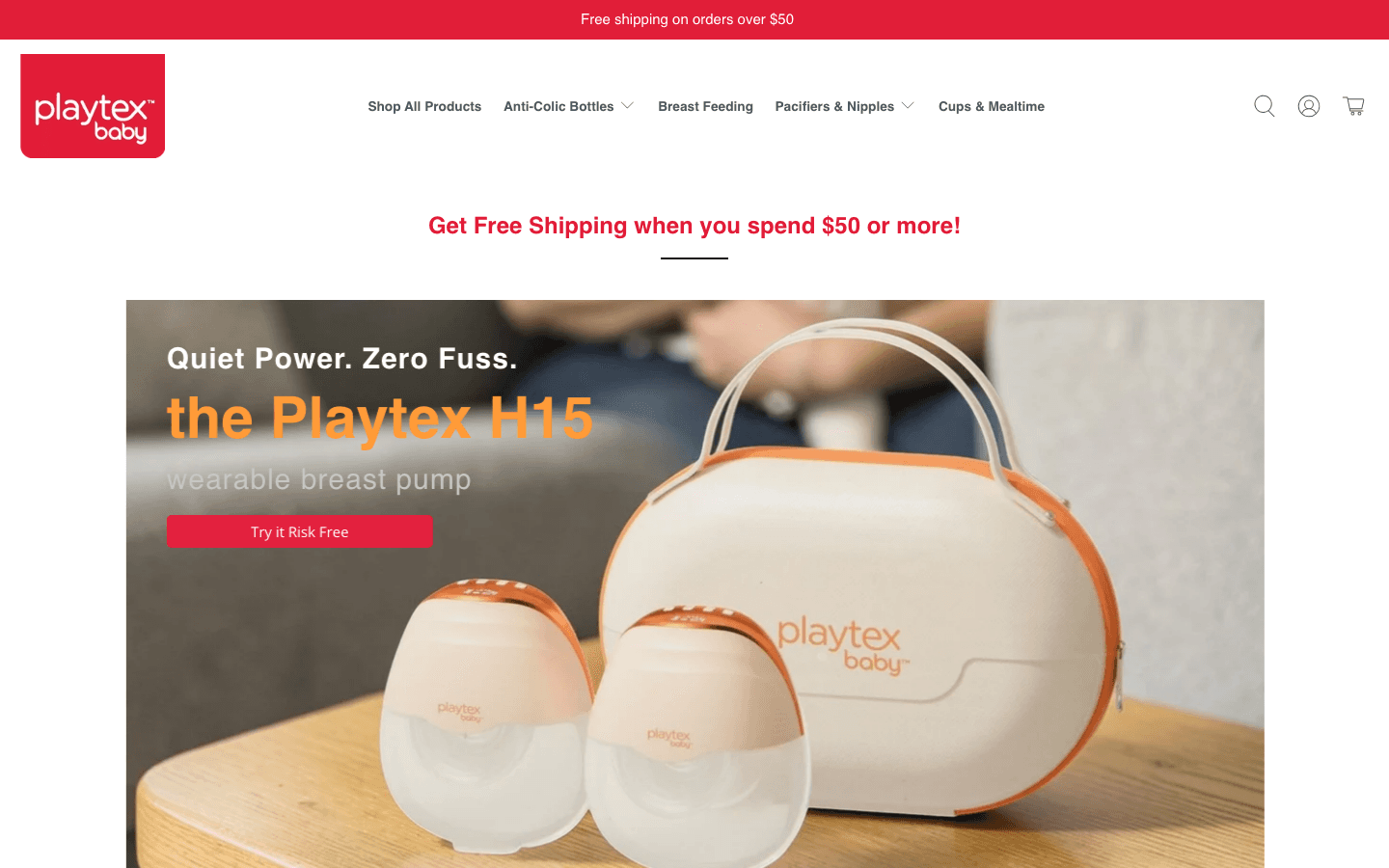 Verified live storefront: PlaytexBaby