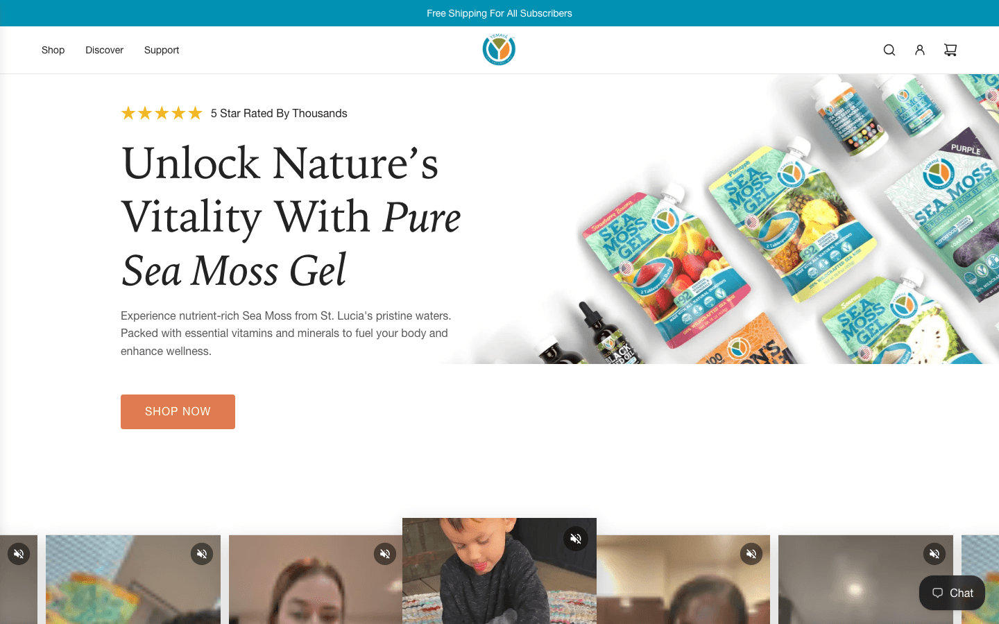 Verified live storefront: Yemaya Organic